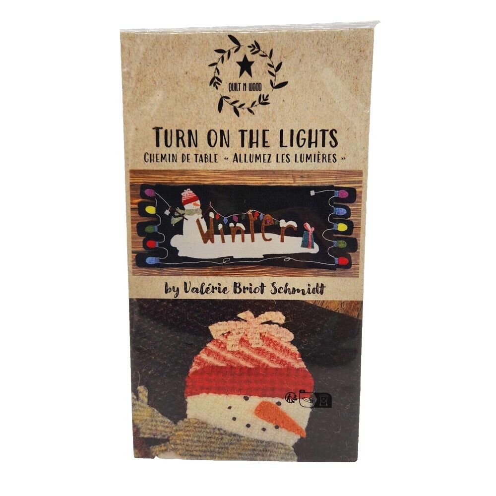 Quilt N Wood Turn on the Lights Quilt Pattern Winter Snowman Christmas